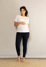 Ankle Grazer Maternity Jeggings - Dark Blue