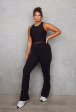 Curve Empower Flare Leggings - Black