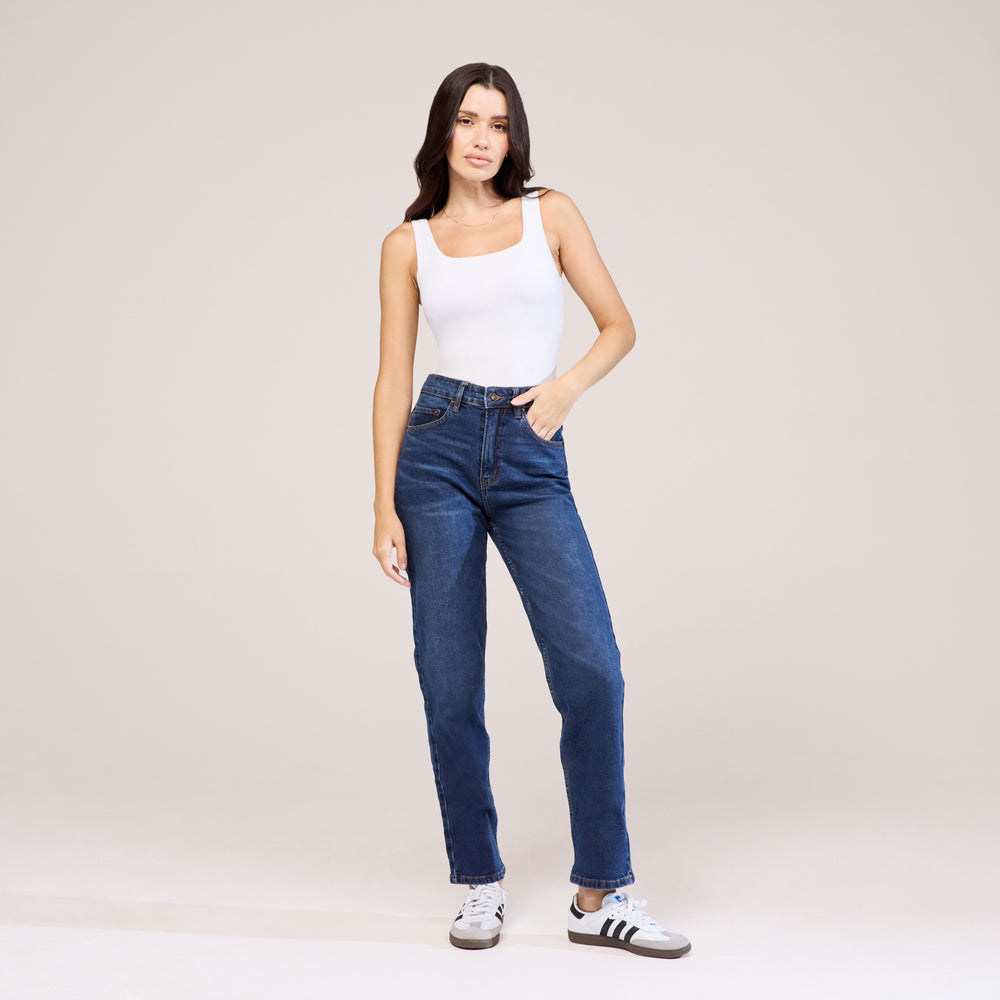 Straight Jeans - Dark Blue