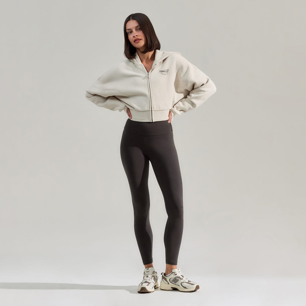 Everyday High Waisted Leggings - Black Coffee