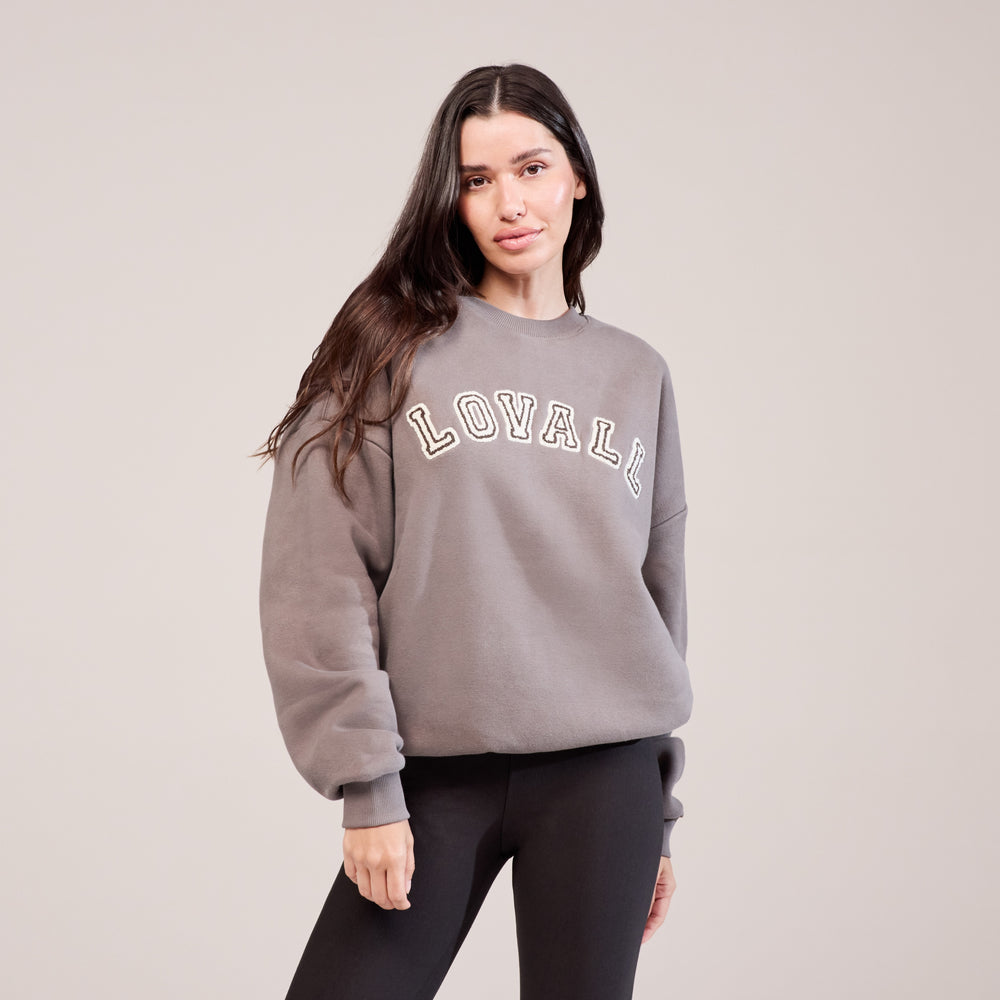 Heavyweight Oversized Sweatshirt Campus - Mocha