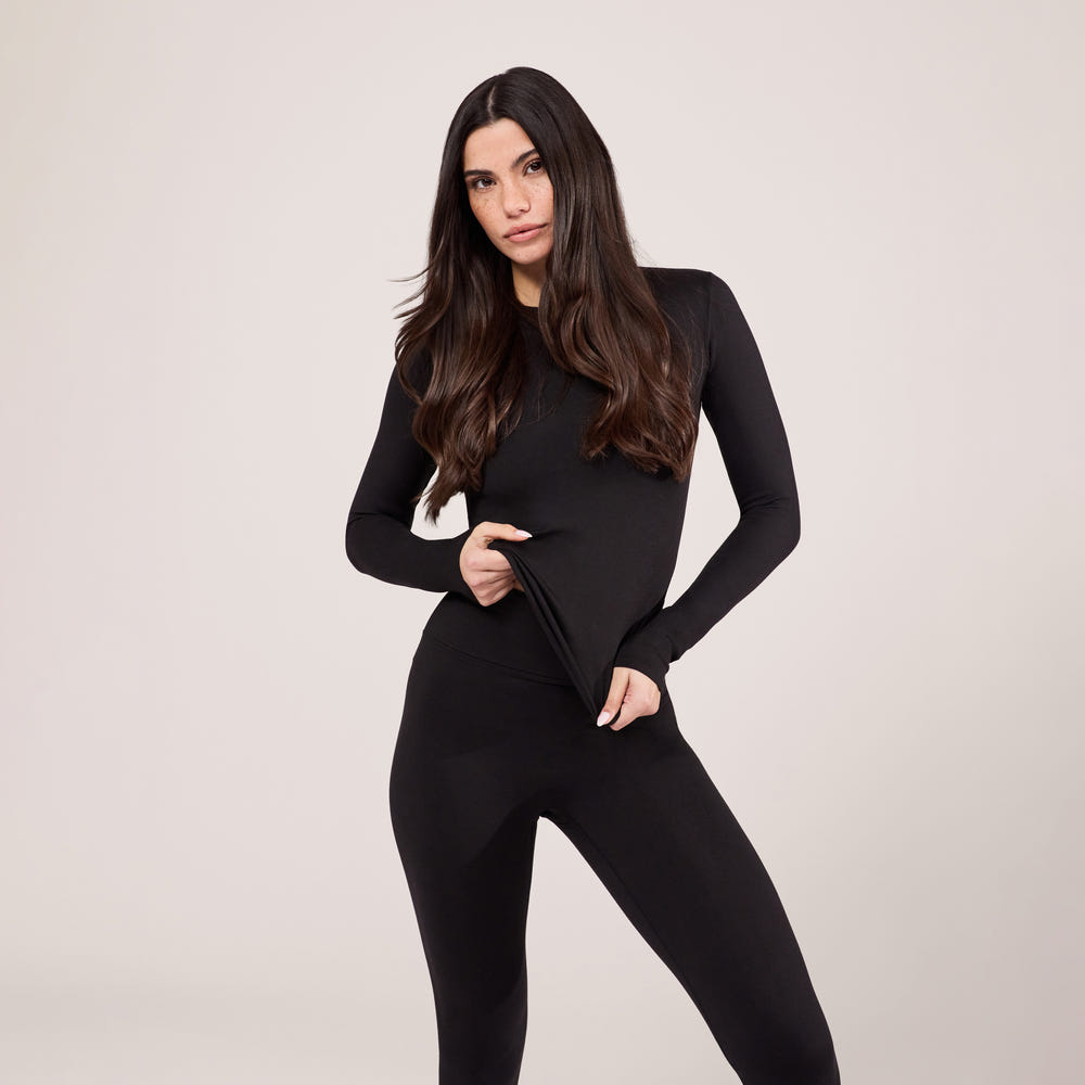 Ultimate Everyday long Sleeve Top - Black Coffee