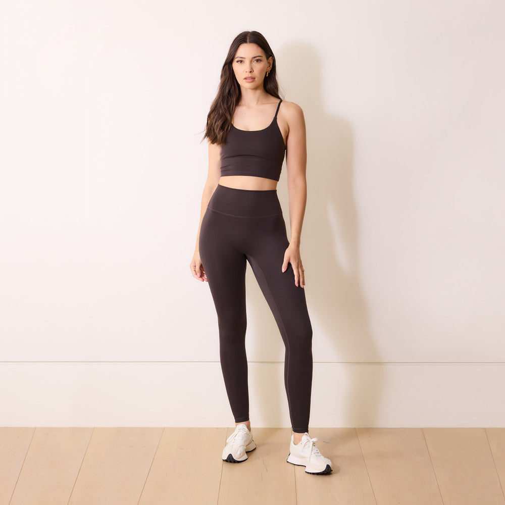 24/7 Revitalise 7/8 High Waisted Leggings - Black Coffee