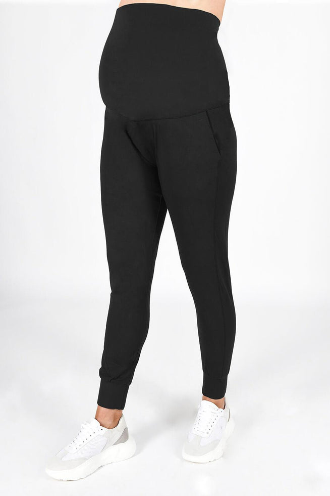 Maternity Recharge Joggers - Midnight Black