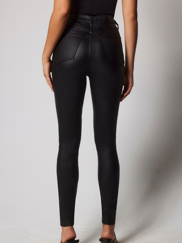 Leather High Waisted /Middle waist Pants Fitness New look Tight