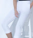 Crop Stretch Trouser - White