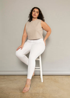 Curve Ultimate Ankle Grazer Jeggings - White