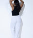 Curve Linen Trousers - White
