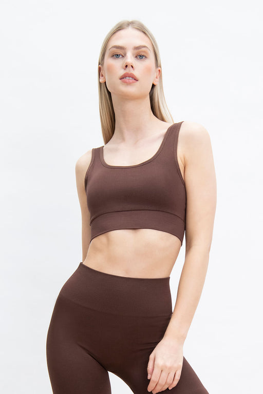 Ultimate Seamless Bralette--Chocolate Brown