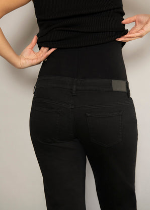 Maternity Straight Jeans - Black