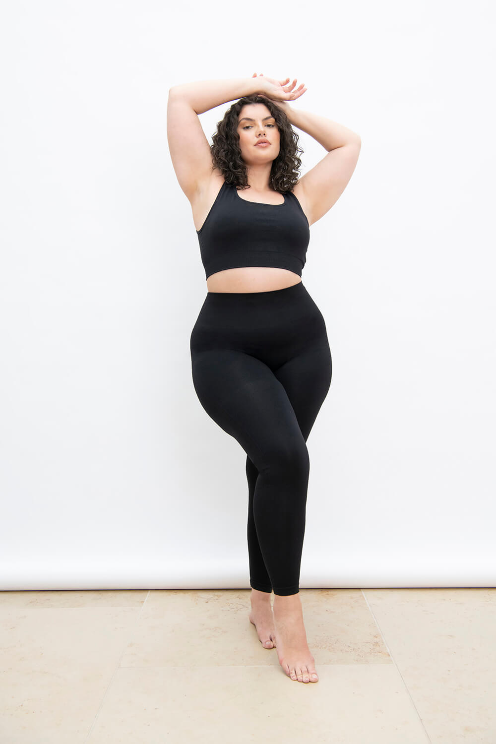 Plus Size Black Ultimate Seamless Leggings LOVALL