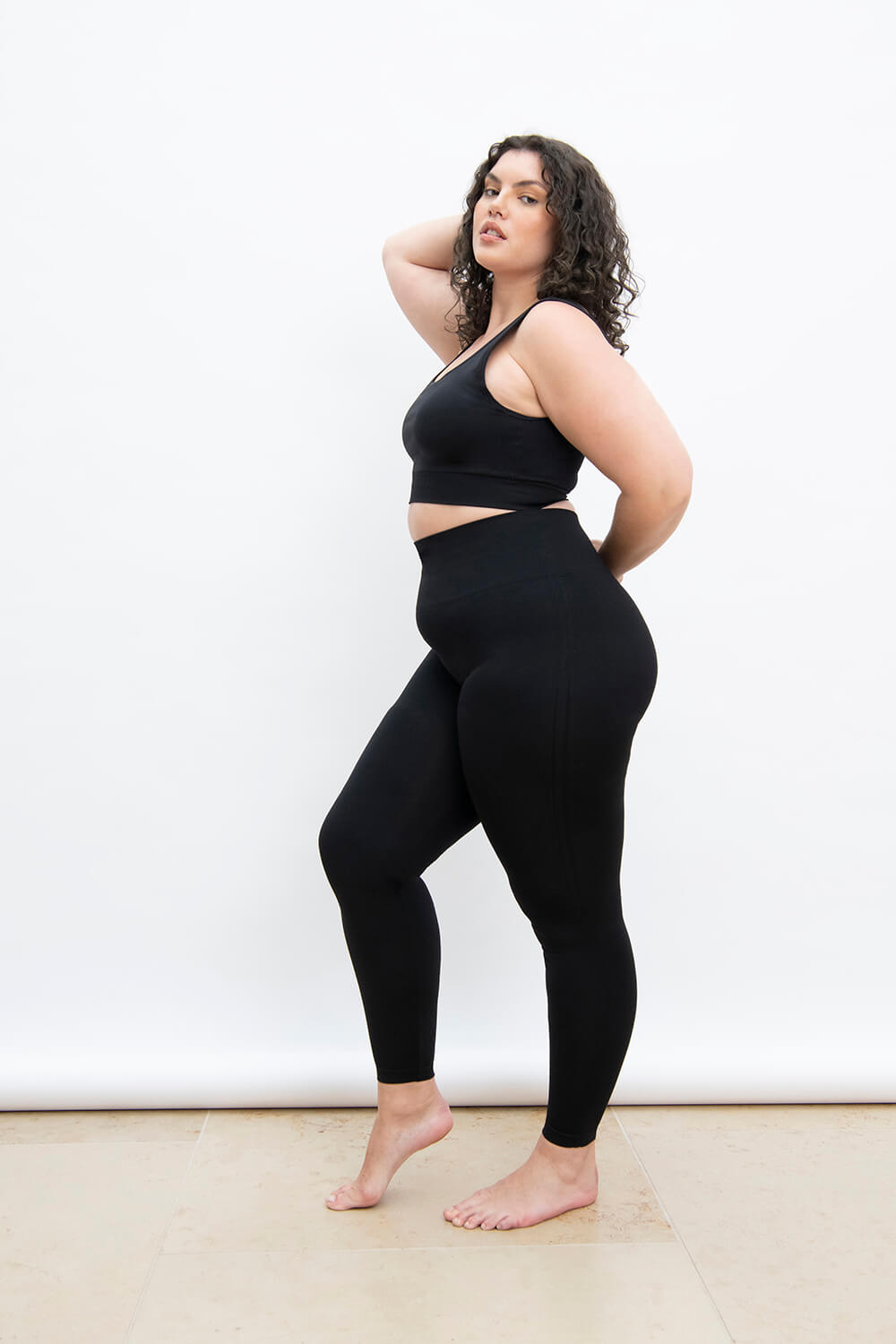 Plus Size Black Ultimate Seamless Leggings LOVALL