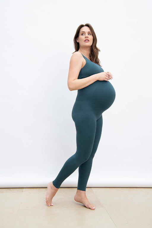 Ultimate Seamless Maternity Leggings--Teal Blue