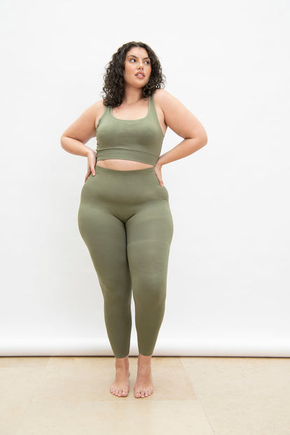 Plus Size Sage Green Ultimate Seamless Bralette