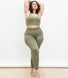 Curve Ultimate High Waisted Seamless Leggings - Sage Green