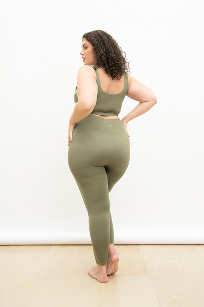 Plus Size Sage Green Ultimate High Waisted Seamless Leggings