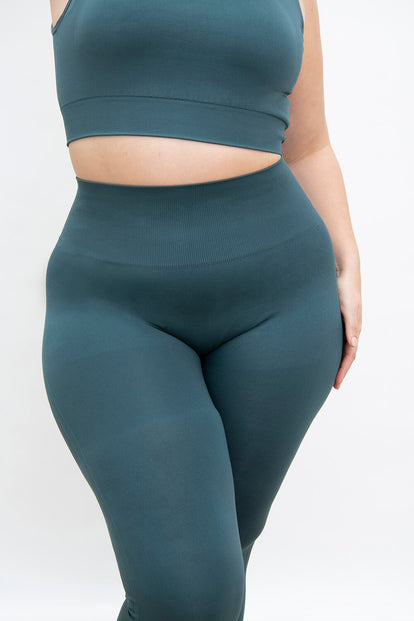 Plus Size Teal Blue Ultimate High Waisted Seamless Leggings