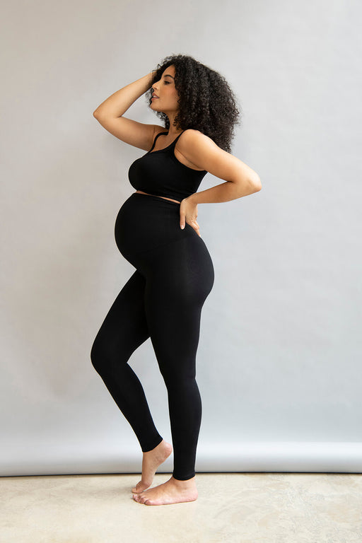 Maternity Lightweight Everyday Leggings--Black