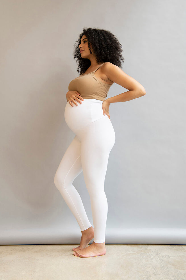 Franato New Lady Seamless Full Ankle Length Maternity Pregnancy Over Bump  Legging - WF Shopping