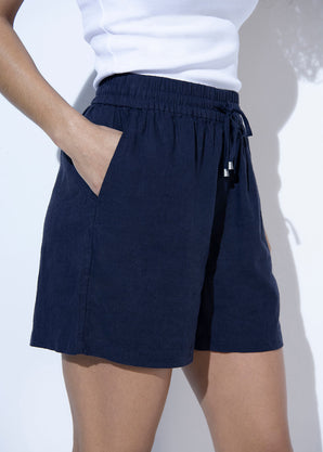 Everyday Linen Shorts - Navy