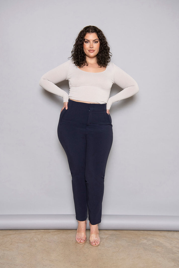 cigarette trousers high waisted Black Woven Elevate your everyday wardrobe with the Vince High Waist Cigarette Pant Beige High Waisted Cigarette Pants,