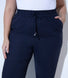 Curve Linen Trousers - Navy
