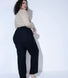 Curve Linen Trousers - Black