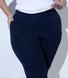 Curve Crop Stretch Trousers - Navy