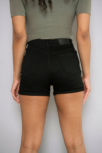 Everyday Denim Shorts - Black