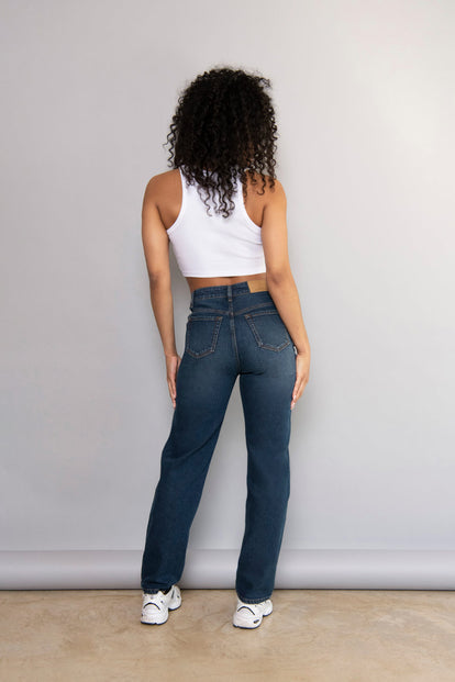 414 Classic Straight Women's Jeans (plus Size) - Medium Wash