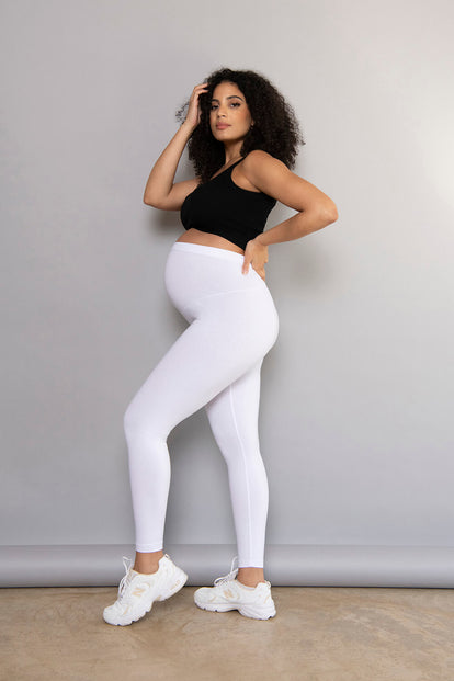 Maternal America Belly Support Maternity Cotton Leggings | Th