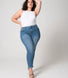 Curve Slim Fit Mom Jeans - Mid Blue