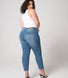 Curve Slim Fit Mom Jeans - Mid Blue