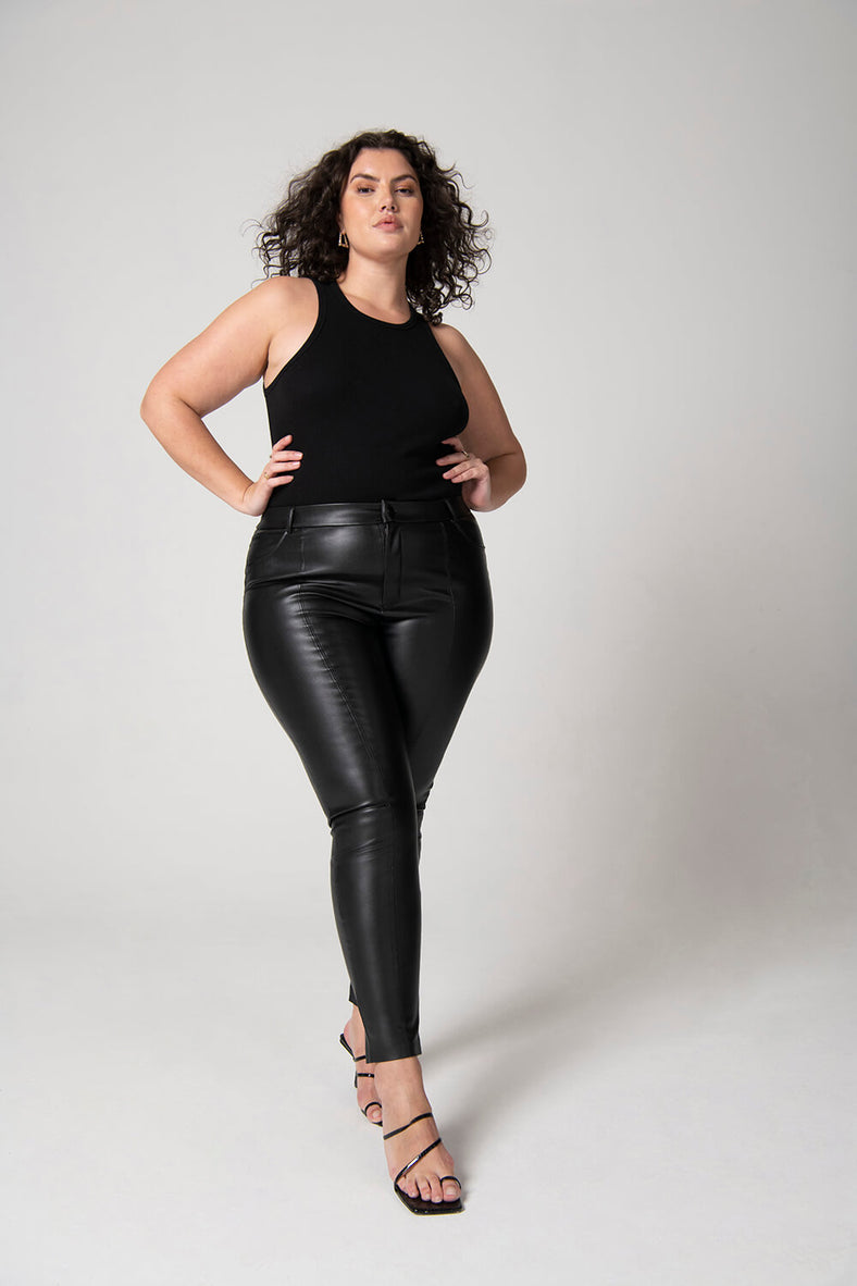 Plus Size Leather Trousers | Love