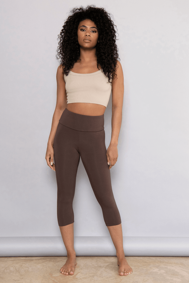 Ladies best sale brown leggings