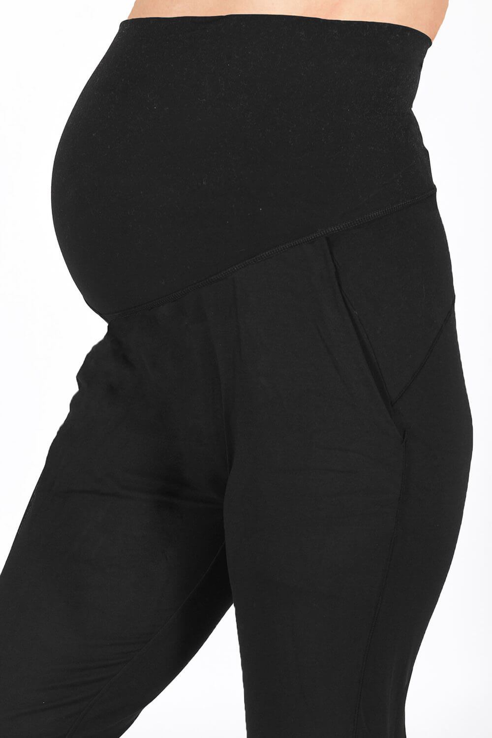 Pregnancy Leggings George Black Leggings Maternity Black Ponte