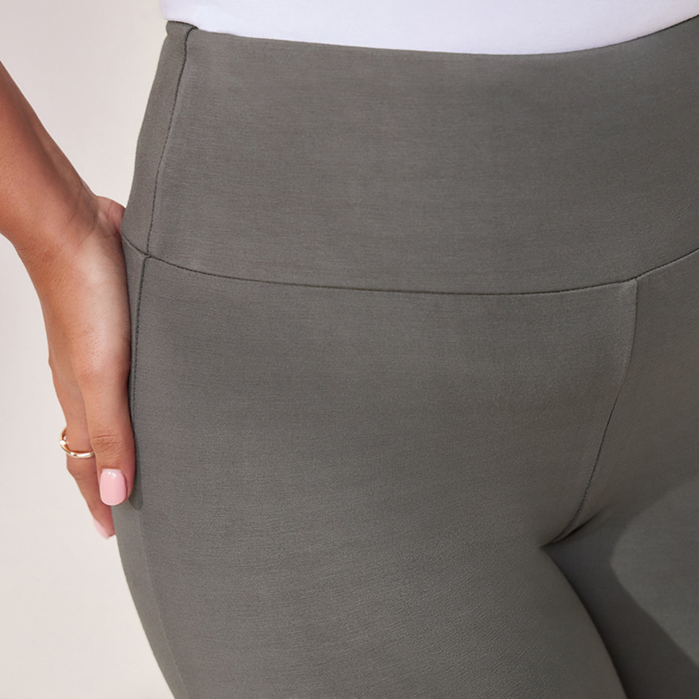 Lightweight Flare Leggings - Slate Green