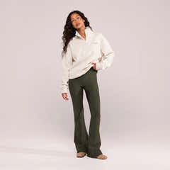Winter Flare Leggings - Deep Olive