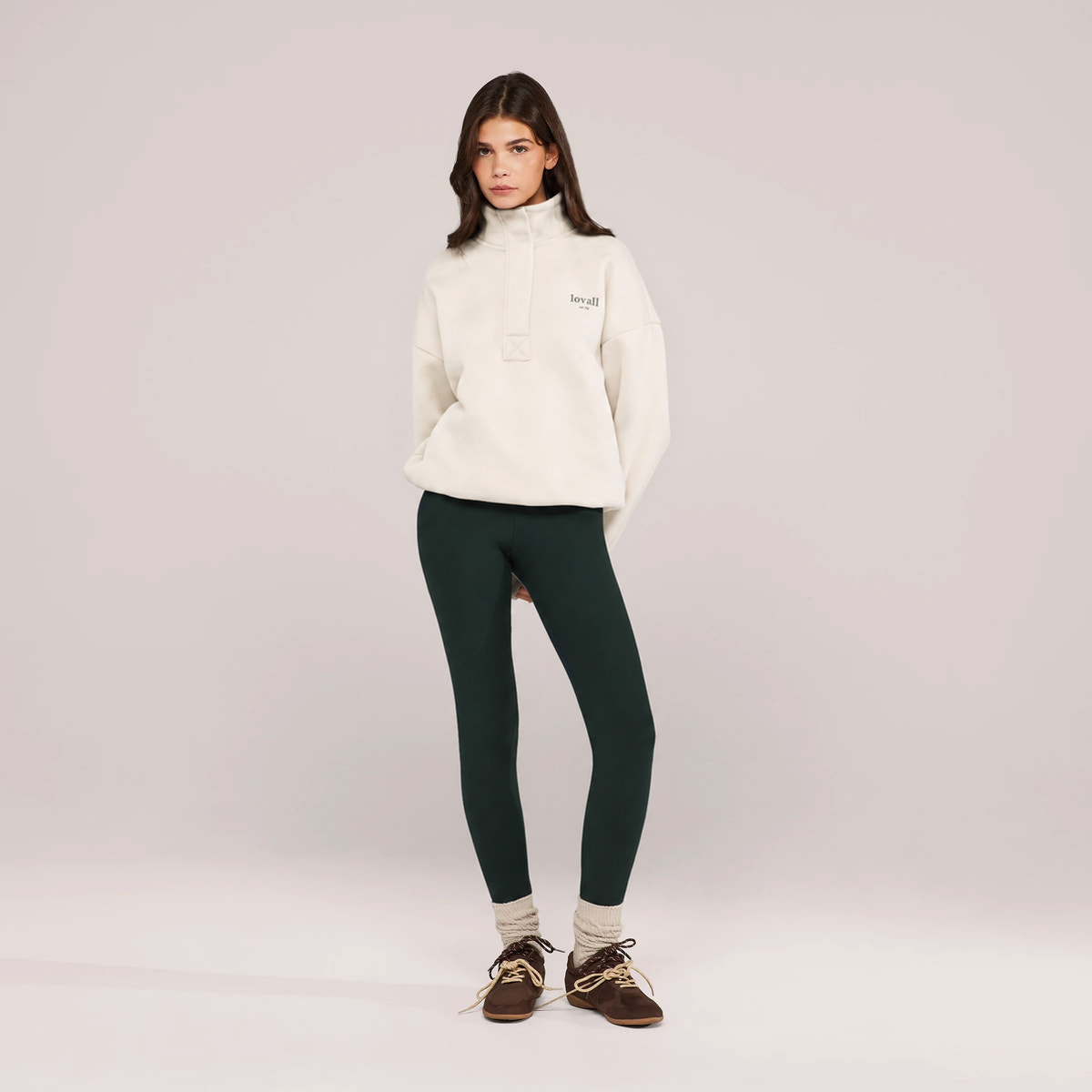 Winter Everyday Fleece-Lined Leggings - Deep Forest