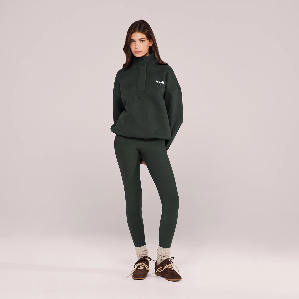 Winter Everyday High Waisted Leggings - Pine