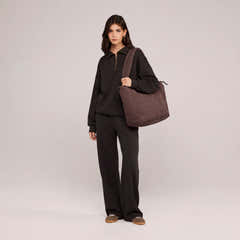 Quilted Bag - Espresso Brown