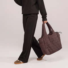 Quilted Bag - Espresso Brown