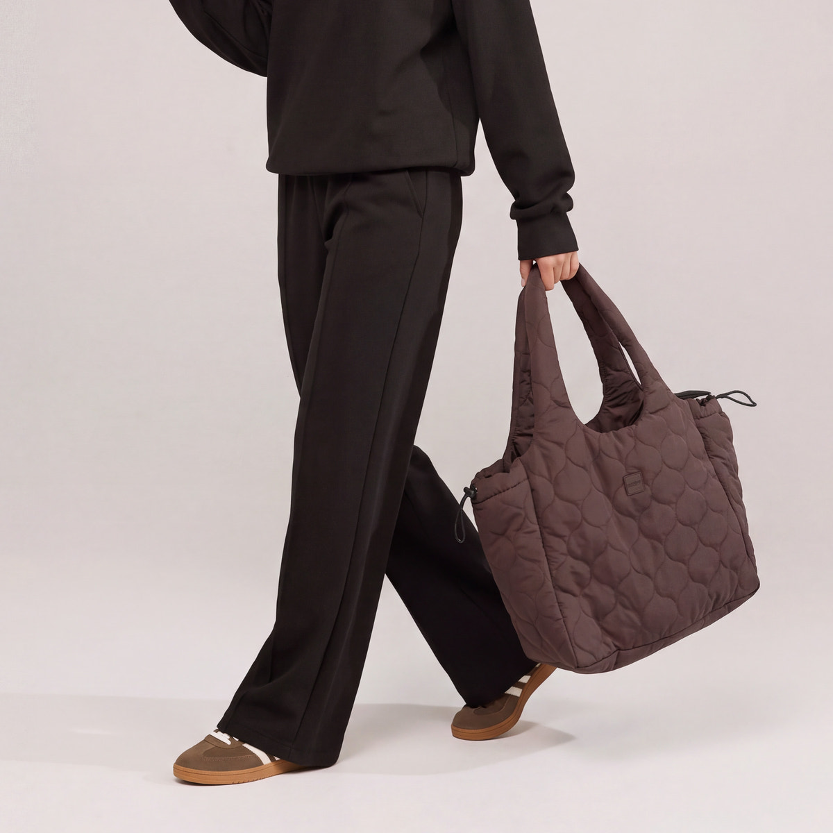 Quilted Bag - Espresso Brown