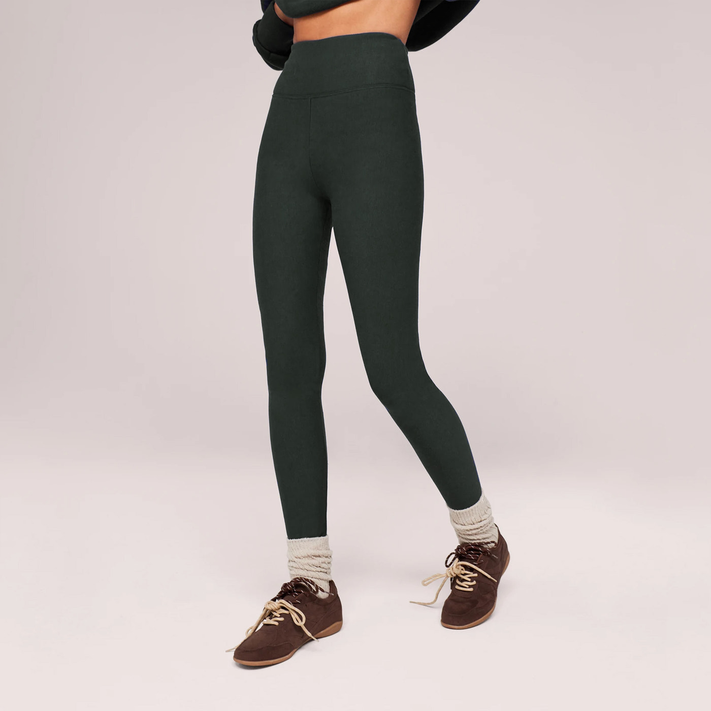 Winter Everyday High Waisted Leggings - Pine