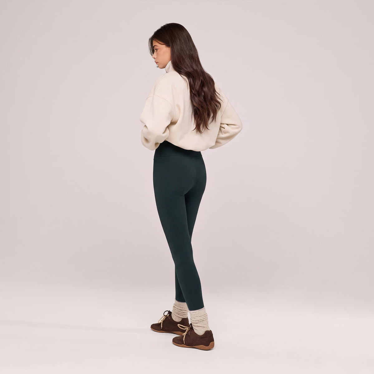 Winter Everyday Fleece-Lined Leggings - Deep Forest