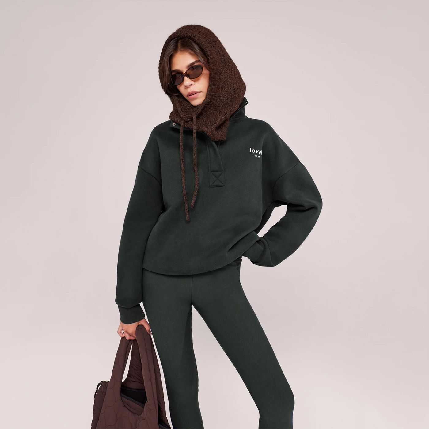 Winter Everyday High Waisted Leggings - Pine