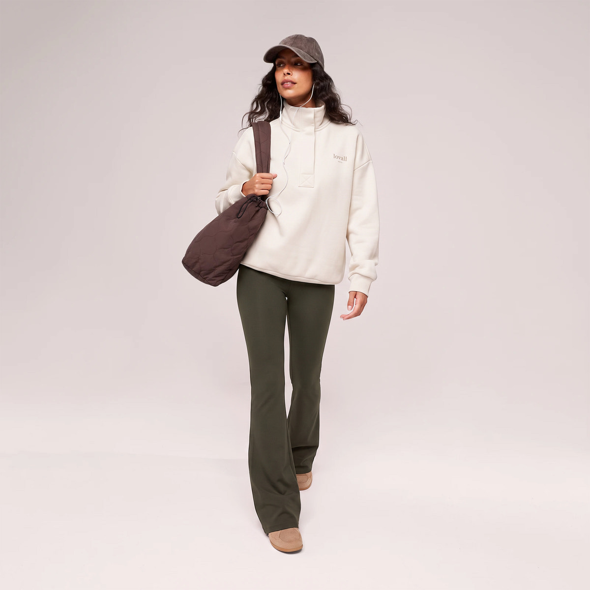 Winter Flare Leggings - Deep Olive
