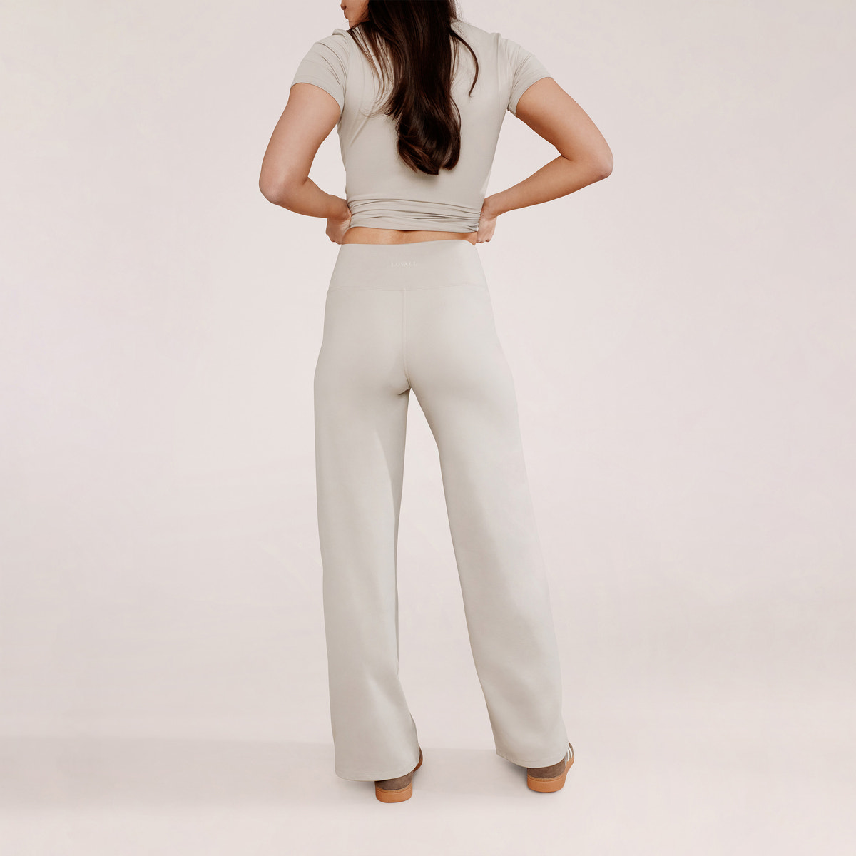 Ultimate Everyday Wide leg Trouser - Oatmeal Beige