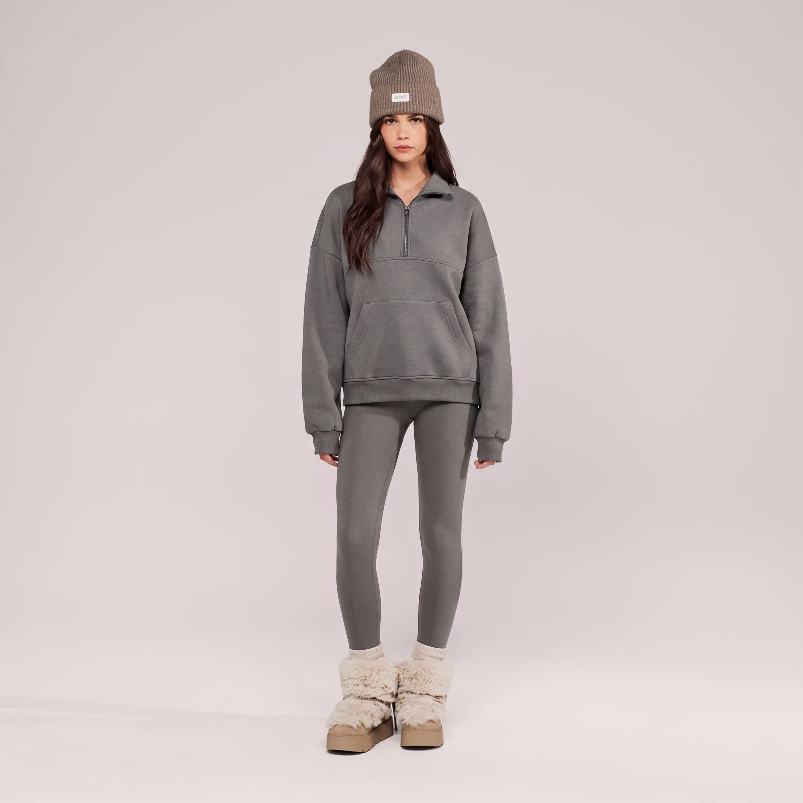 Winter Everyday Fleece Lined Leggings Slate