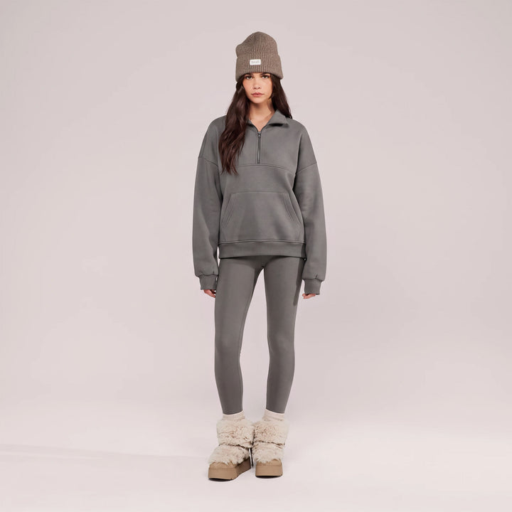 Winter Everyday High Waisted Leggings - Slate Green